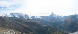 Archiv Foto Webcam Rothorn Zermatt mit Monte Rosa Massiv 15:00