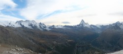 Archiv Foto Webcam Rothorn Zermatt mit Monte Rosa Massiv 17:00