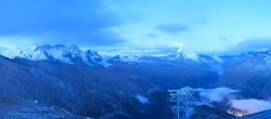 Archived image Webcam Rothorn Zermatt with Monte Rosa 05:00