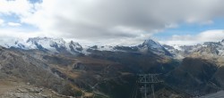 Archived image Webcam Rothorn Zermatt with Monte Rosa 11:00