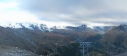 Archived image Webcam Rothorn Zermatt with Monte Rosa 17:00