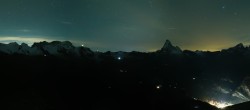 Archived image Webcam Rothorn Zermatt with Monte Rosa 23:00