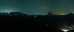 Archived image Webcam Rothorn Zermatt with Monte Rosa 01:00