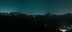 Archived image Webcam Rothorn Zermatt with Monte Rosa 03:00
