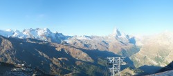 Archived image Webcam Rothorn Zermatt with Monte Rosa 07:00