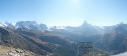 Archived image Webcam Rothorn Zermatt with Monte Rosa 15:00