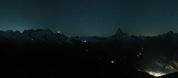 Archived image Webcam Rothorn Zermatt with Monte Rosa 01:00