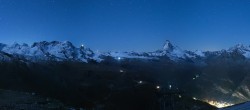 Archived image Webcam Rothorn Zermatt with Monte Rosa 05:00