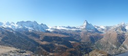 Archiv Foto Webcam Rothorn Zermatt mit Monte Rosa Massiv 11:00