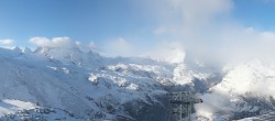 Archived image Webcam Rothorn Zermatt with Monte Rosa 07:00
