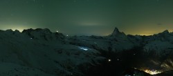 Archiv Foto Webcam Rothorn Zermatt mit Monte Rosa Massiv 03:00
