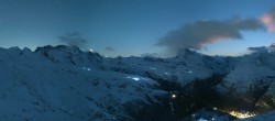 Archived image Webcam Rothorn Zermatt with Monte Rosa 03:00
