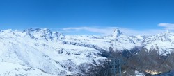 Archived image Webcam Rothorn Zermatt with Monte Rosa 23:00