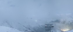 Archiv Foto Webcam Rothorn Zermatt mit Monte Rosa Massiv 19:00