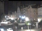 Archiv Foto Webcam Blick auf den Stadtturm und Stadtplatz Straubing 23:00