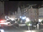 Archiv Foto Webcam Blick auf den Stadtturm und Stadtplatz Straubing 23:00