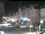 Archiv Foto Webcam Blick auf den Stadtturm und Stadtplatz Straubing 03:00