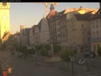 Archiv Foto Webcam Blick auf den Stadtturm und Stadtplatz Straubing 05:00