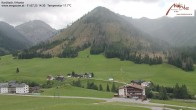 Archived image Webcam Kartitsch - View Hotel Monte 13:00