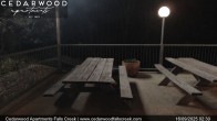 Archived image Webcam Falls Creek - Cedarwood Apartments 01:00