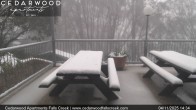 Archived image Webcam Falls Creek - Cedarwood Apartments 13:00
