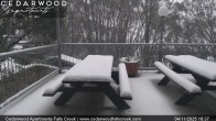 Archived image Webcam Falls Creek - Cedarwood Apartments 17:00