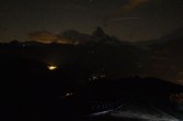 Archiv Foto Webcam Zermatt: Station Sunnega mit Blick aufs Matterhorn 23:00
