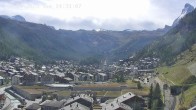 Archiv Foto Webcam Zermatt: Blick über das Dorf von Spiss 13:00