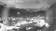 Archiv Foto Webcam Zermatt: Blick über das Dorf von Spiss 19:00