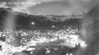 Archiv Foto Webcam Zermatt: Blick über das Dorf von Spiss 21:00