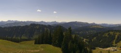 Archived image Webcam Grasgehren: Panoramic view over the ski resort 11:00