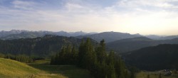Archived image Webcam Grasgehren: Panoramic view over the ski resort 17:00