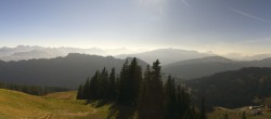 Archived image Webcam Grasgehren: Panoramic view over the ski resort 13:00