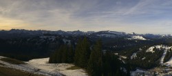 Archiv Foto Webcam Panoramablick Skigebiet Grasgehren 07:00