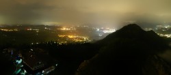 Archiv Foto Webcam Pfronten: Blick von der Burgruine Falkenstein 23:00