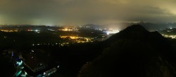 Archiv Foto Webcam Pfronten: Blick von der Burgruine Falkenstein 01:00