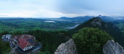 Archiv Foto Webcam Pfronten: Blick von der Burgruine Falkenstein 05:00