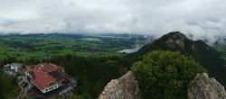 Archiv Foto Webcam Pfronten: Blick von der Burgruine Falkenstein 11:00