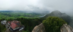 Archiv Foto Webcam Pfronten: Blick von der Burgruine Falkenstein 13:00
