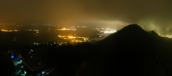 Archiv Foto Webcam Pfronten: Blick von der Burgruine Falkenstein 01:00
