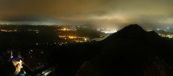 Archiv Foto Webcam Pfronten: Blick von der Burgruine Falkenstein 03:00