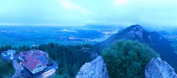 Archiv Foto Webcam Pfronten: Blick von der Burgruine Falkenstein 05:00