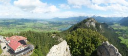 Archiv Foto Webcam Pfronten: Blick von der Burgruine Falkenstein 13:00