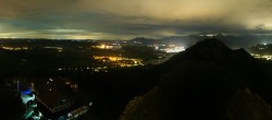 Archiv Foto Webcam Pfronten: Blick von der Burgruine Falkenstein 23:00