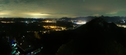 Archiv Foto Webcam Pfronten: Blick von der Burgruine Falkenstein 01:00