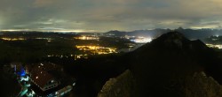 Archiv Foto Webcam Pfronten: Blick von der Burgruine Falkenstein 01:00