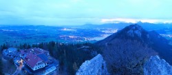 Archiv Foto Webcam Pfronten: Blick von der Burgruine Falkenstein 05:00