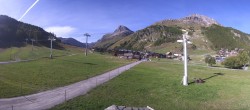 Archiv Foto Webcam Val d&#39;Isère: Übungspisten im Tal 09:00
