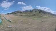 Archiv Foto Webcam Sestriere: Ziel Weltcupstrecke und Kinderland Jolly 13:00