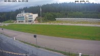 Archiv Foto Webcam Biathlon Arena Nové Město - Blick zum Schießstand 15:00